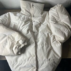 Wild Fable Cream Puffer Jacket